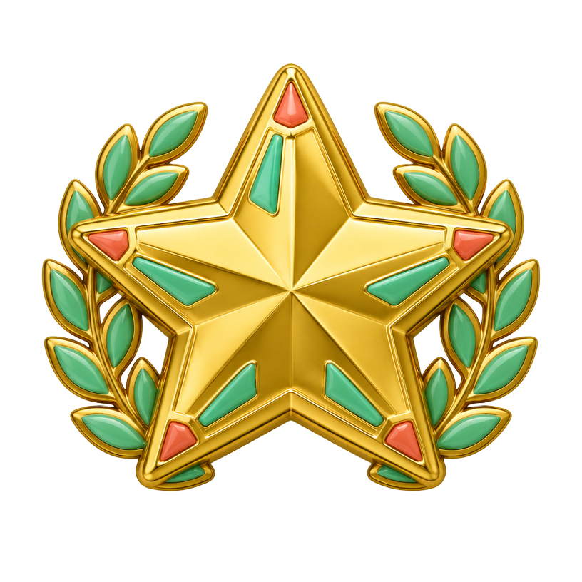Collectible star medal